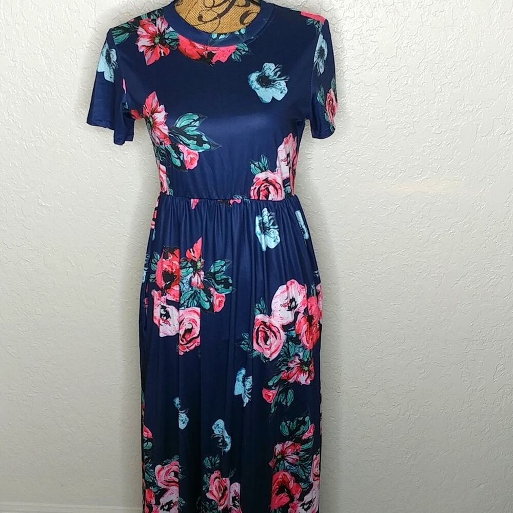Floral‎ Multicolored Maxi Dress